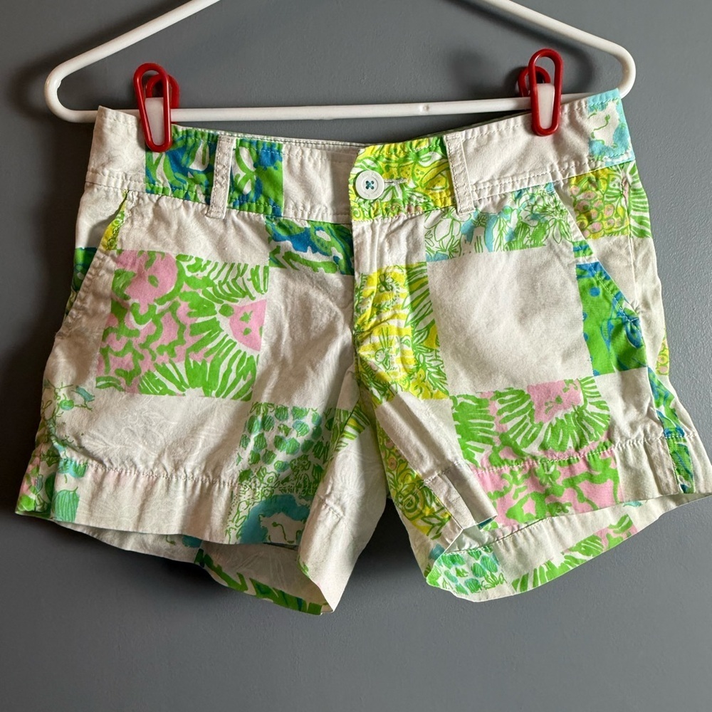 Lilly Pulitzer The Callahan Short Women's Sz 0 "White Lioness"